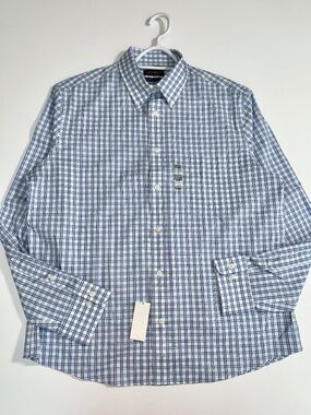 Lauren by Ralph Lauren Men's Long Sleeve Plaid Shirt Regular Fit Size L